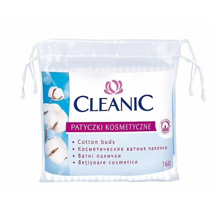 Kūdikio higieniniai vatos pagaliukai Cleanic 160vnt SoftPack