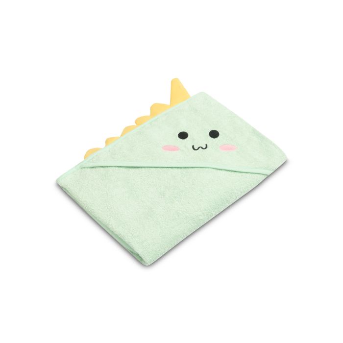 3D Rankšluostis kūdikiui "Dinosaur" su gobtuvu 100x100cm "frotte" 