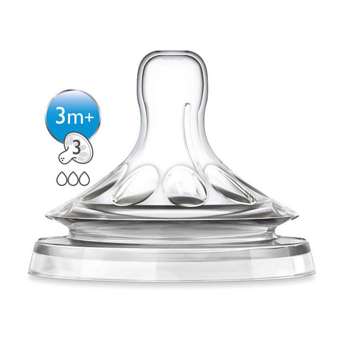  Žindukai AVENT "Natural" 3m+ vidutinės tekmės