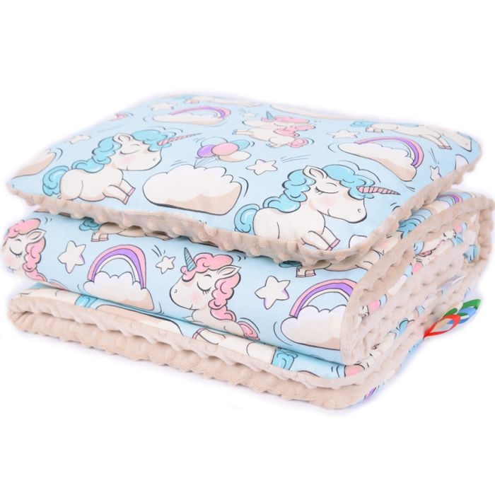 Komplektas "Little Ponny" pledas 100x75cm ir pagalvė 30x40cm gels.sp