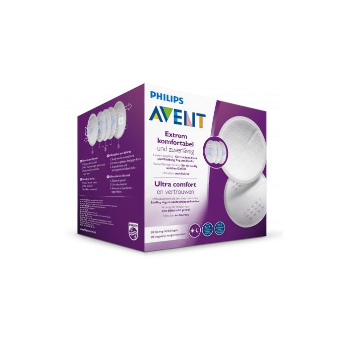 Įklotai laktaciniai į liemenėlę AVENT 60vnt
