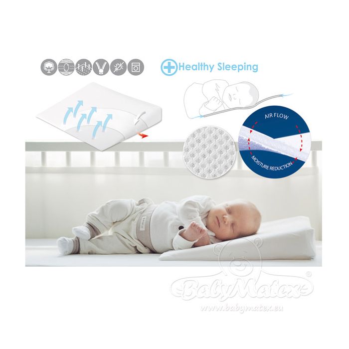 Kūdikio pagalvė lopšiukui ar vežimėliui 40x36cm "AeroKLIN"