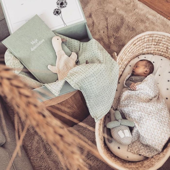 Ahojbaby kūdikio Mozės lopšys be čiužinuko