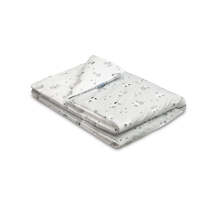 Patalynė kūdikiams su užpildu 135x100 "Traffic grey" 