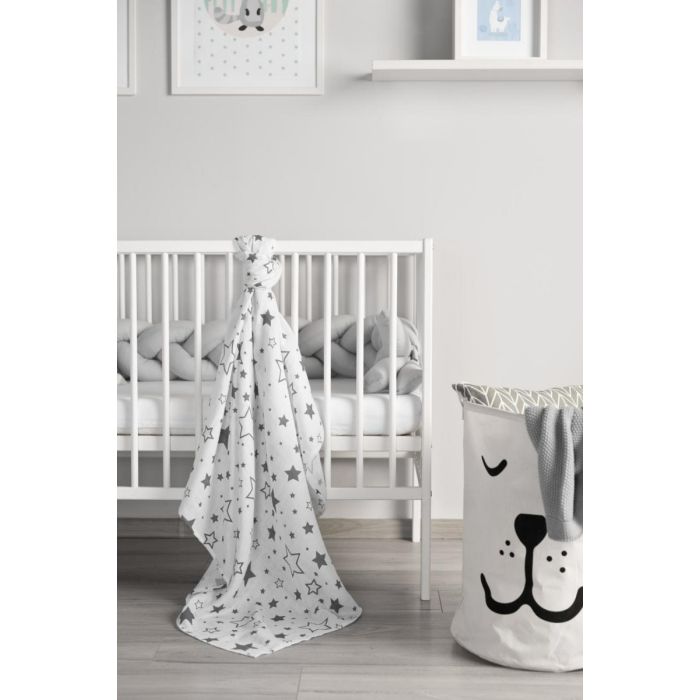 Muslino vystyklas kūdikio vystymui "Stars" 120x120cm