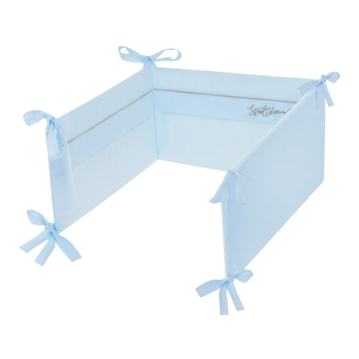 Patalynė kūdikiams su apsaugėlėmis "Sweet dreams" melsva