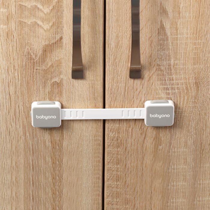 Universali apsauga stalčiams, durelėms baltos spalvos 2 vnt