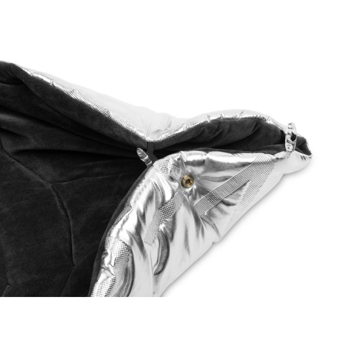 Šiltas miegmaišis - vokelis vežimėliui  "Aspen glamour" silver 