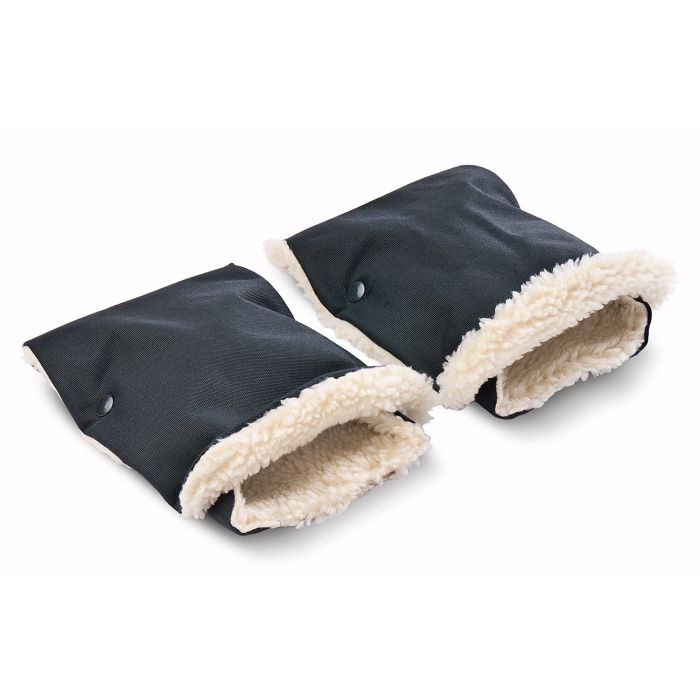 Pirštinės-mova vežimėliui ar rogėms "Winter+" juodos  spalvos