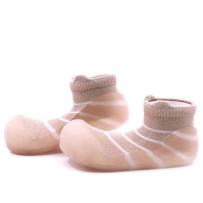 Pirmieji batukai kūdikiams Attipas "Bamboo bear" beige