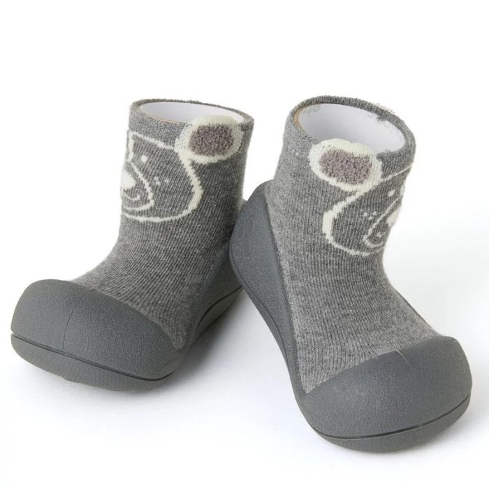 Pirmi batai kūdikiams Attipas "Teddy grey" 