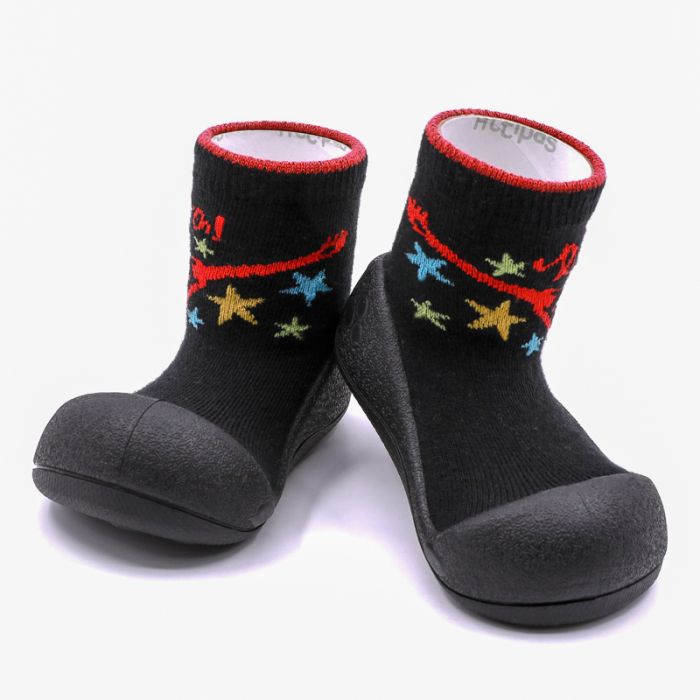 Pirmieji batukai kūdikiams Attipas "Rock black" 