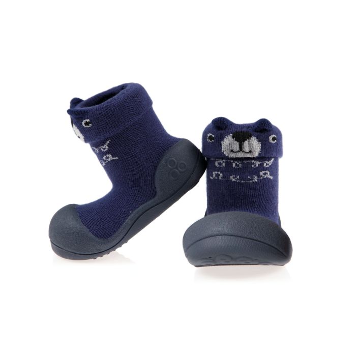 Pirmieji batukai kūdikiams Attipas "Bear navy" 