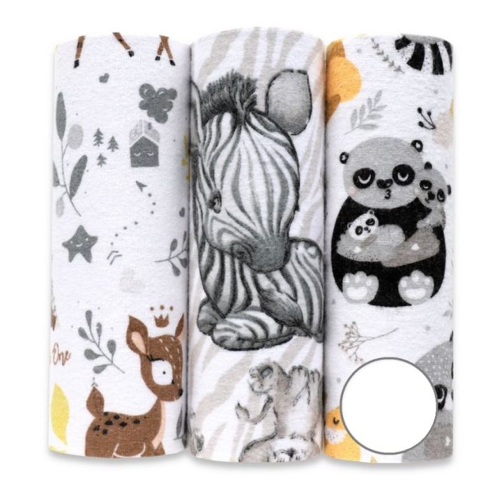 Flanelinių vystyklų rinkinys kūdikiams "Neutral" 