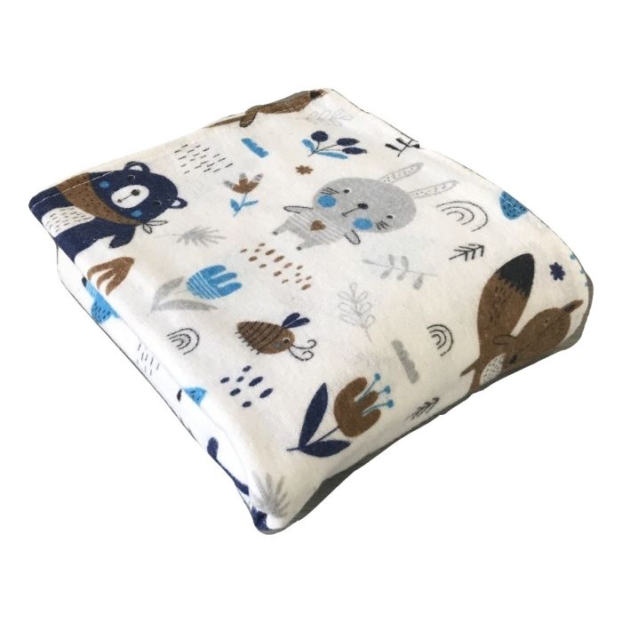 Flanelinis vystyklas kūdikiui "Forest" 70x80cm 1vnt.