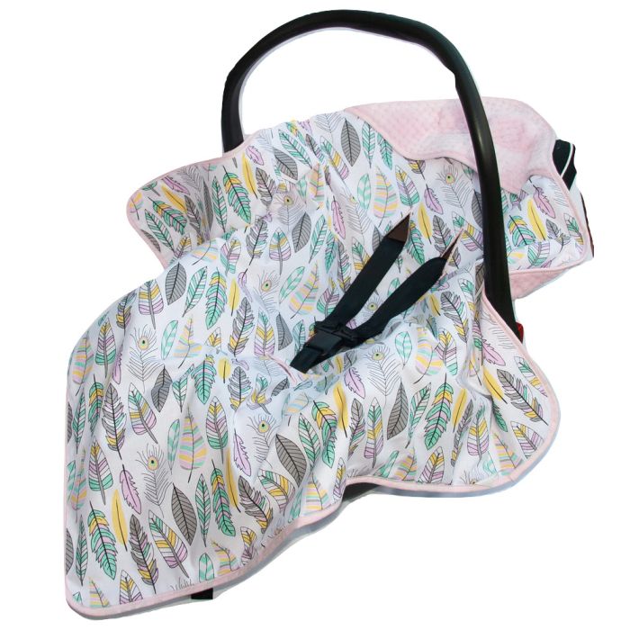 Pledas automobilinei kėdutei "Feathers" 80x80 cm