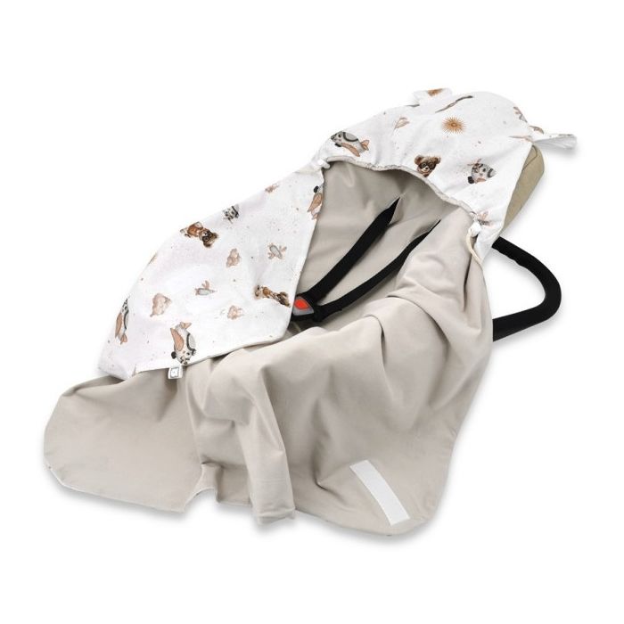 Pledas vokelis automobilinei kėdutei "Aviator beige jersey" 