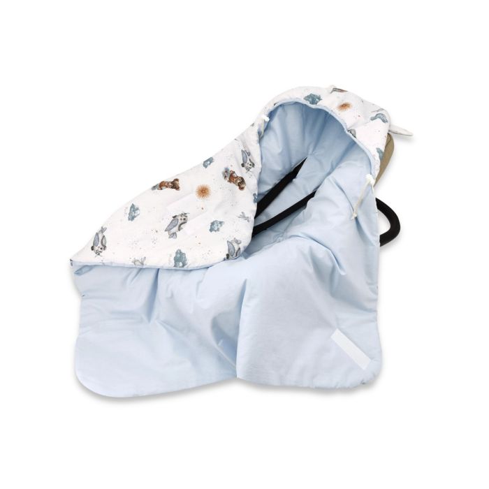 Pledas vokelis automobilinei kėdutei "Aviator teddy blue" 