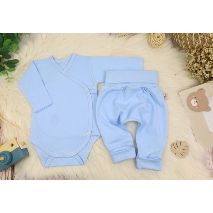 Drabužėliai kūdikiui "Blank baggi baby blue" 2 dalių