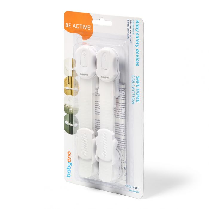 Universali apsauga stalčiams, durelėms baltos spalvos 4 vnt