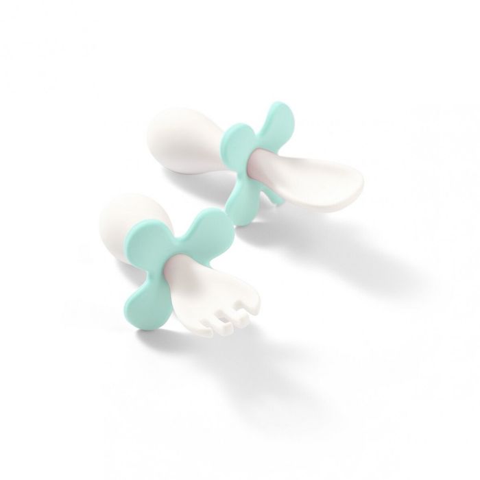 Babyono šaukštas ir šakutė kūdikiui,mėtiniai