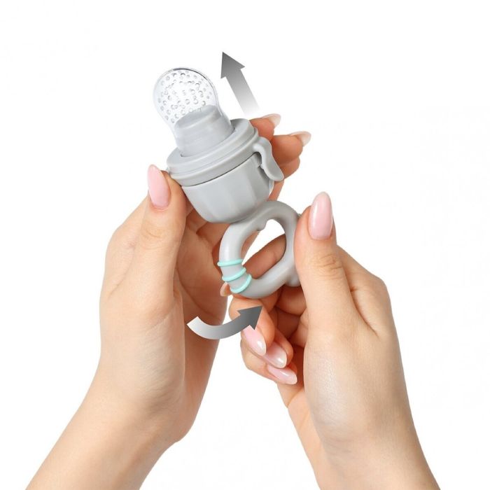 Kieto maisto maitintuvas, pilkas 