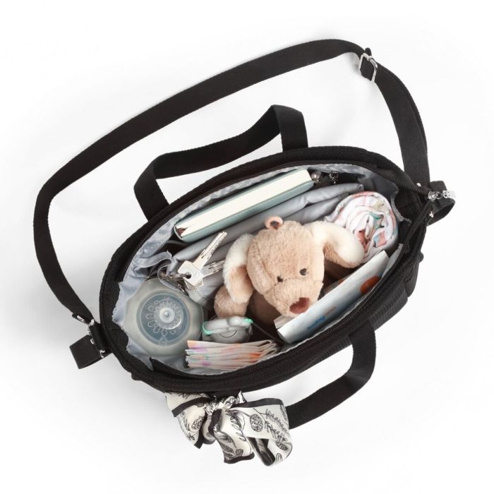 Krepšys - mamos rankinė kūdikio daiktams "Carmen black" 