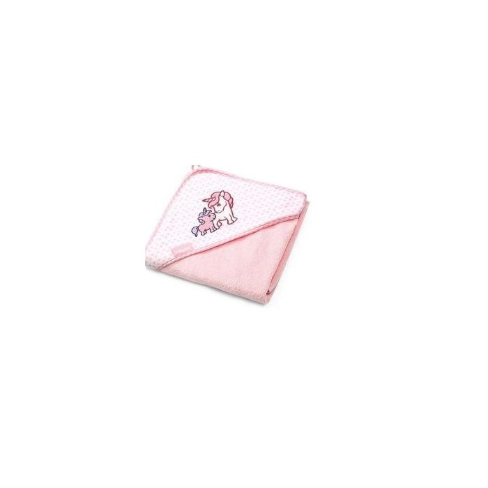 Bambukinis rankšluostis kūdikiui "Ponny" su gobtuvu 76x76cm 