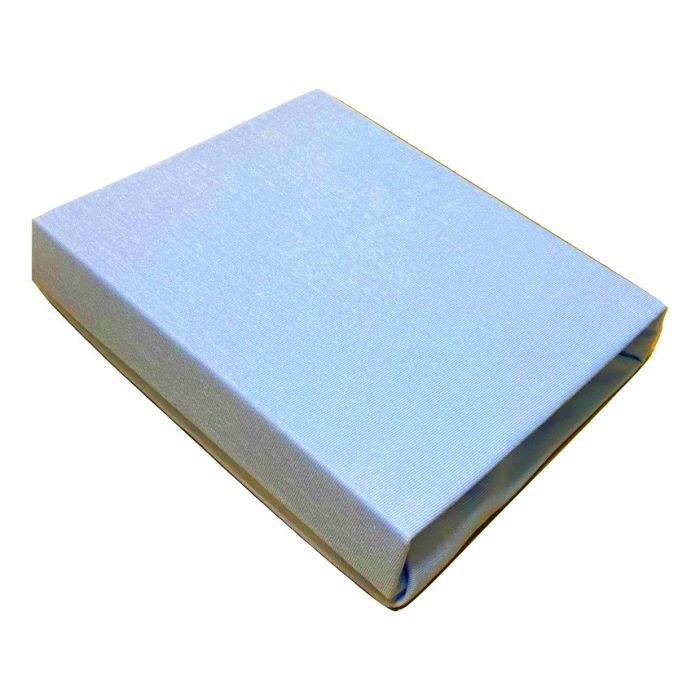 Bambukinė paklodė su guma "Bamboo" melsvos spalvos