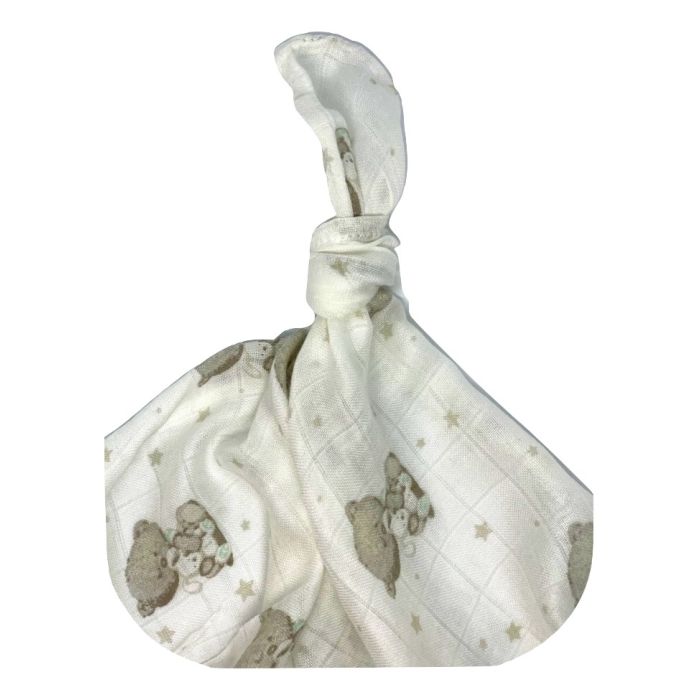 Bambukinis vystyklas kūdikiams "Teddy" 120x120 cm