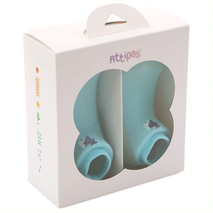 Pirmieji batukai kūdikiams Attipas "Cool summer" blue 