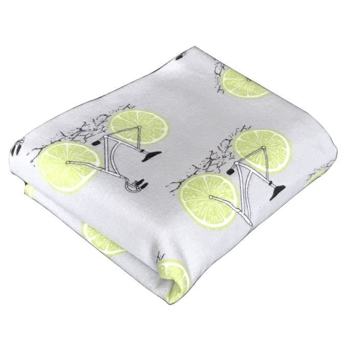 Flanelinis vystyklas kūdikiui "Bicycles" 70x80cm 1vnt.