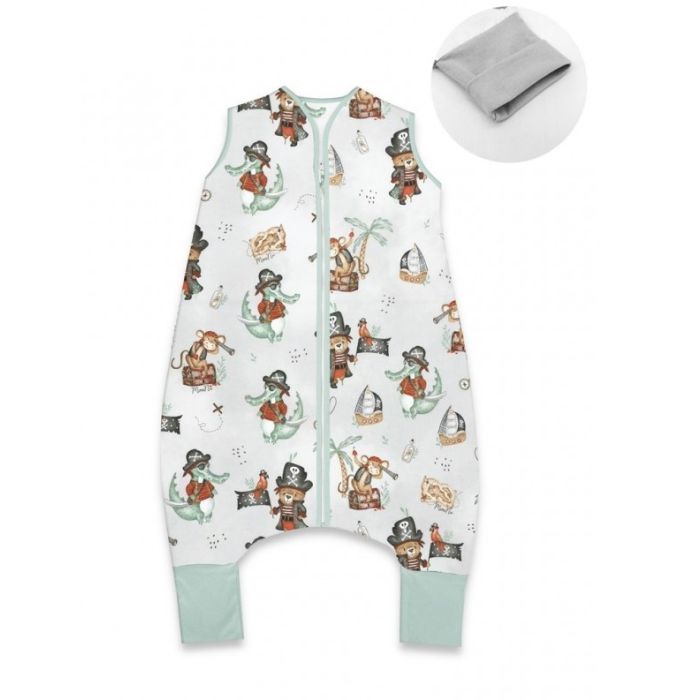 Miegmaišis kūdikiui "Pirates mint" su kojomis 2-2.5 TOG