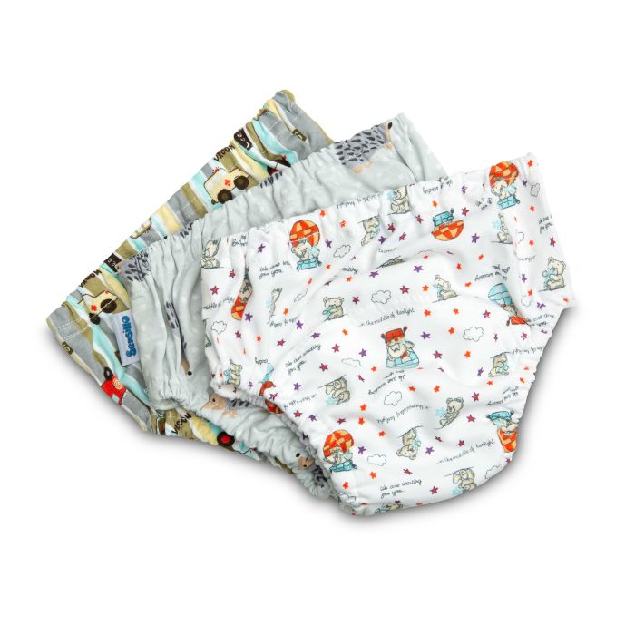 Daugkartinės kelnaitės - atprastukės (berniukui), 3 vnt