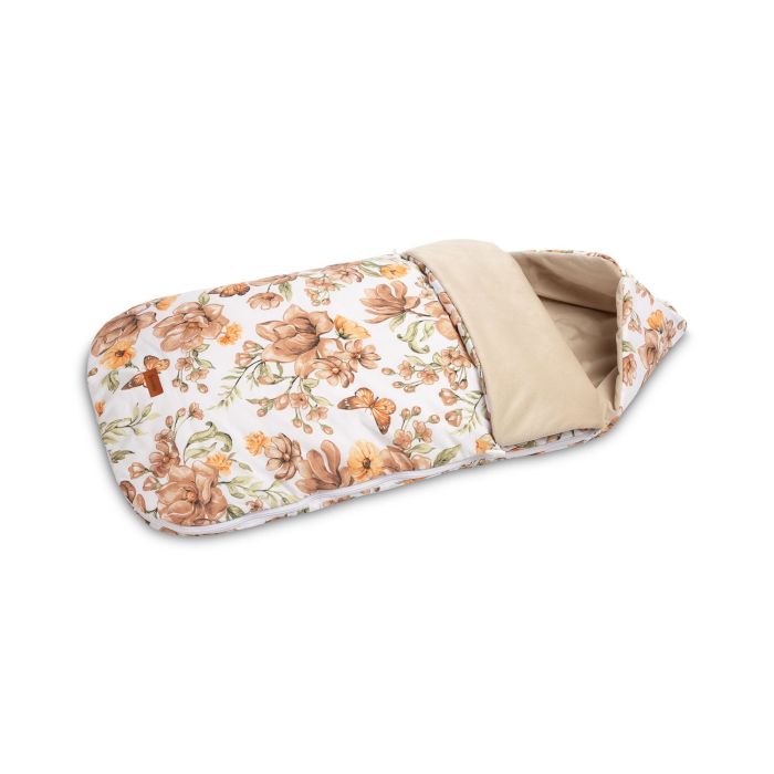 Miegmaišis į vežimėlį "FLORAL BEIGE" 