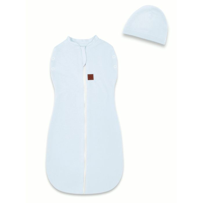 Vystyklas kokonas kūdikiui Teddy interlock super soft blue