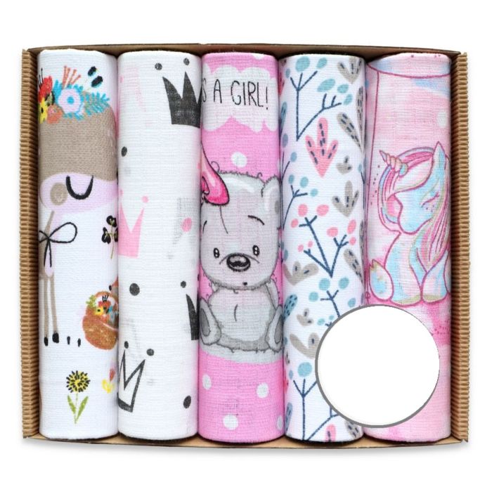 Vystyklai kūdikiui - 5 dalių komplektas "Girl"