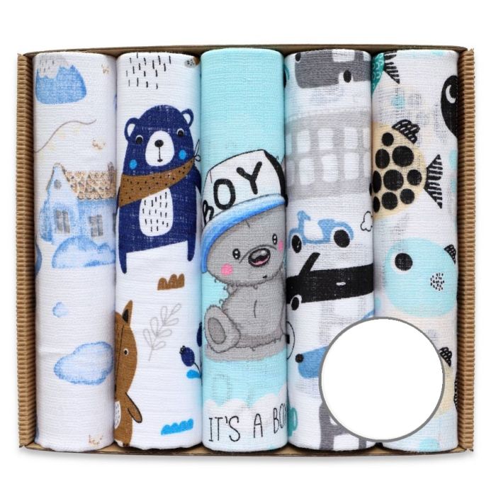 Vystyklai kūdikiui - 5 dalių komplektas "Boy"