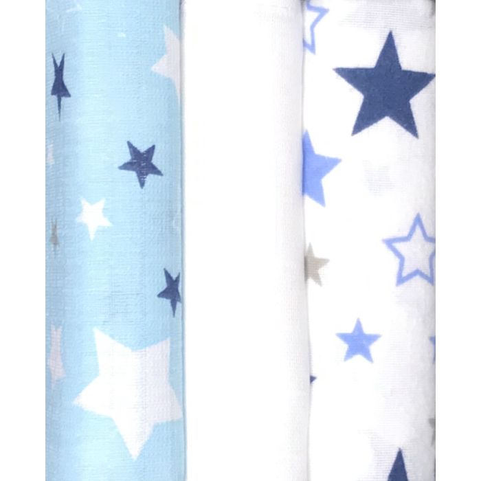 Vystyklai kūdikiui - 3 dalių komplektas "Galaxy" melsvas