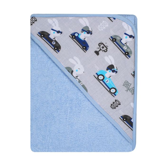 Rankšluostis kūdikiui "Ulf" su gobtuvu 80x80 cm "frotte" 