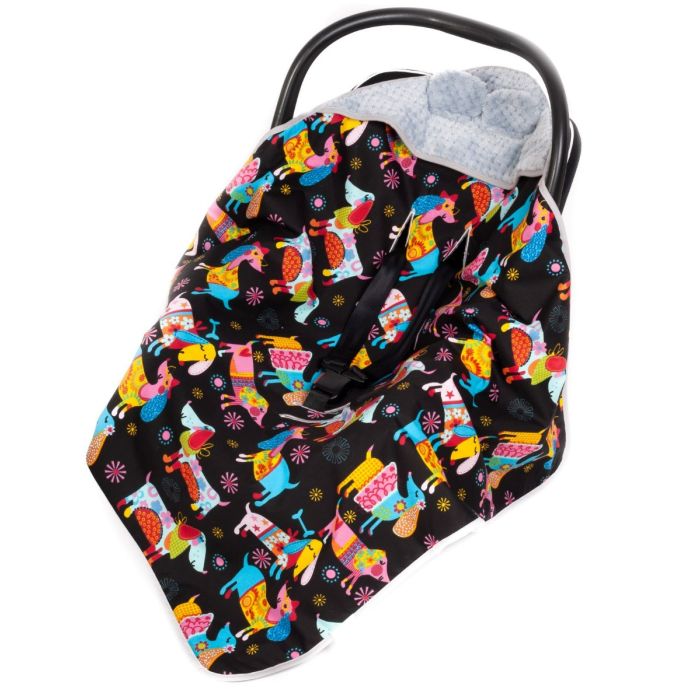 Pledas automobilinei kėdutei "Dog lovers" 80x80 cm