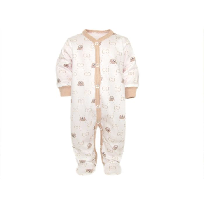 Šliaužtinukai kūdikiui "Bear glamour " smėlio spalvos