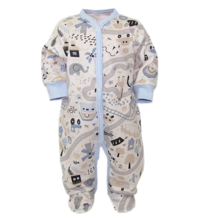 Šliaužtinukai kūdikiui "Sunny days" melsvi