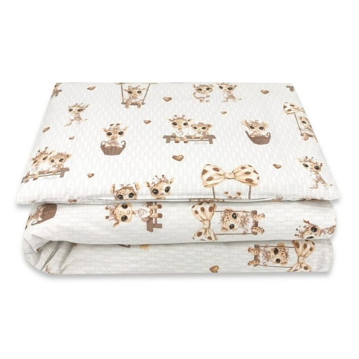 Patalynė kūdikiams 135x100 "Giraffee" pink 