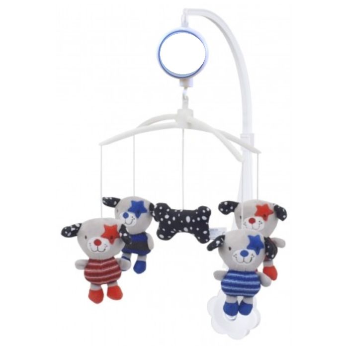 Muzikinė karuselė kūdikio lovytei "Barboskinai" su minkštais žaislais