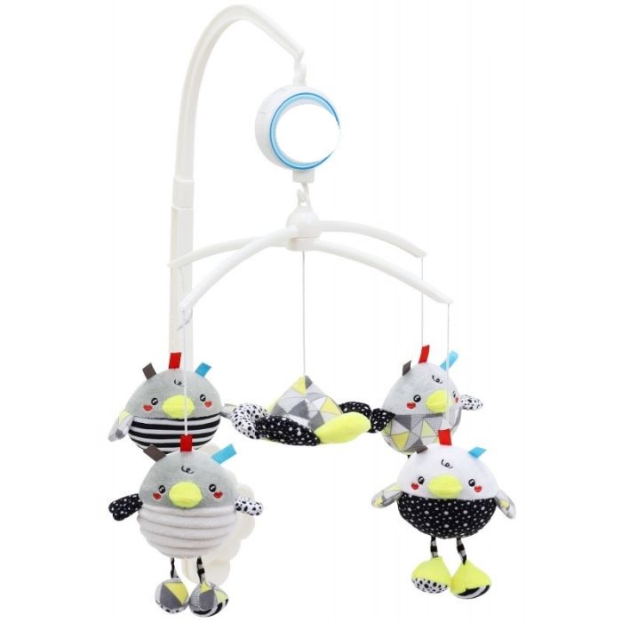 Muzikinė karuselė kūdikiui "Ducks" su minkštais žaislais