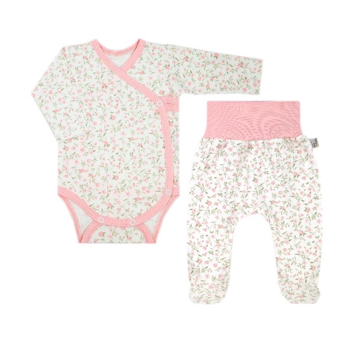 Drabužėliai kūdikiui "Candy flowers" 2 dalių 