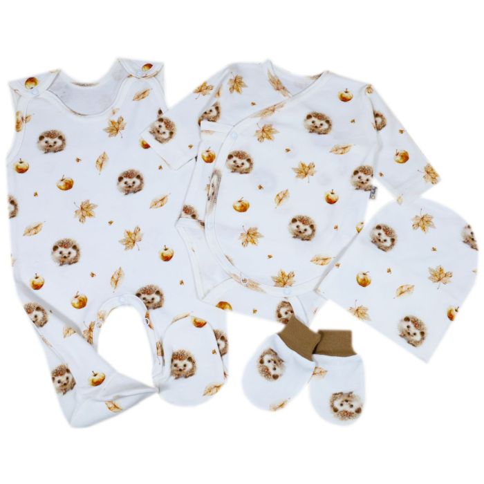 Kūdikio kraitelis - drabužėliai naujagimiui "George" 4 dalių