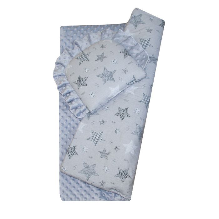 Pledukas kūdikiui "Galaxy" su pagalve, pilkas 