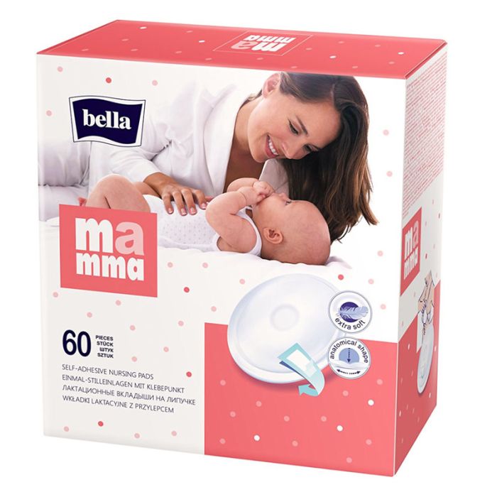 Įklotai laktaciniai į liemenėlę BELLA Mamma 60vnt